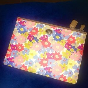 Coach mini floral pouch, springtime travel buddy
